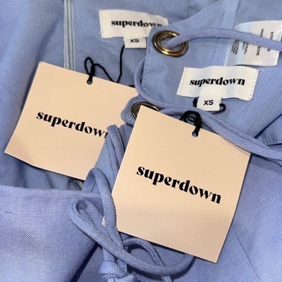 NWT Superdown Milah Wrap Skirt Set in Light Blue | REVOLVE XS - Picture 11 of 12